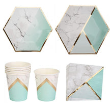 Load image into Gallery viewer, Mint Green Gold  Paper Cup
