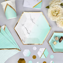 Load image into Gallery viewer, Mint Green Gold  Paper Cup
