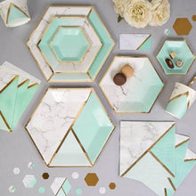 Load image into Gallery viewer, Mint Green Gold  Paper Cup
