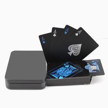 Load image into Gallery viewer, Waterproof Black Plastic  Poker Cards
