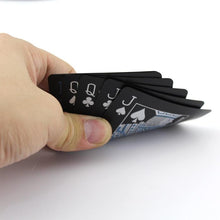 Load image into Gallery viewer, Waterproof Black Plastic  Poker Cards
